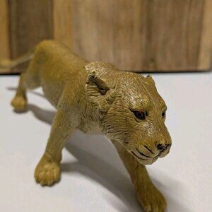 AAA Lioness Hunting Vintage Plastic Figurine  8" Long